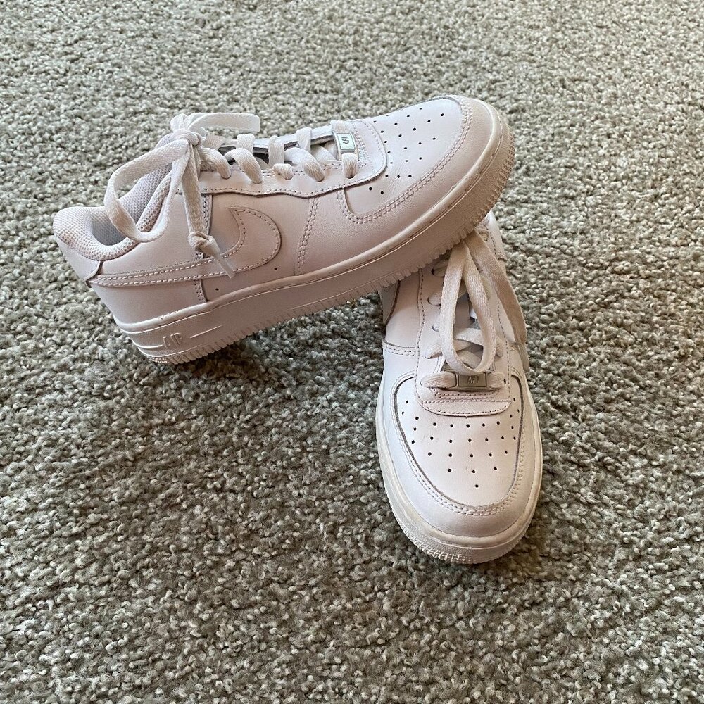 Women's Size 6.5 - Nike Air Force 1 White Classic Shoe